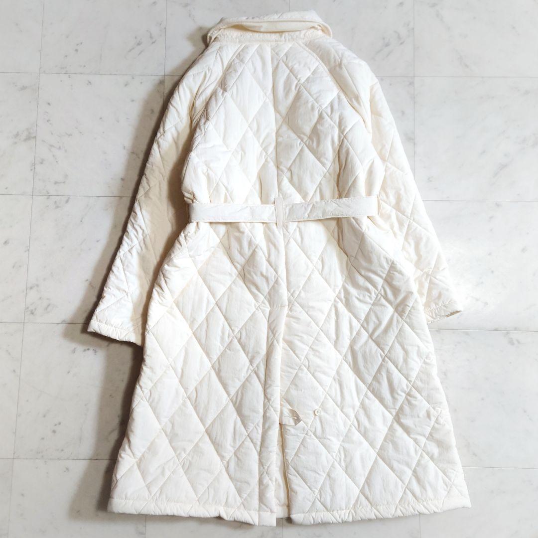 美品♪メゾンスペシャル×ユニバーサルオーバーオール フリーザーコート ホワイト系