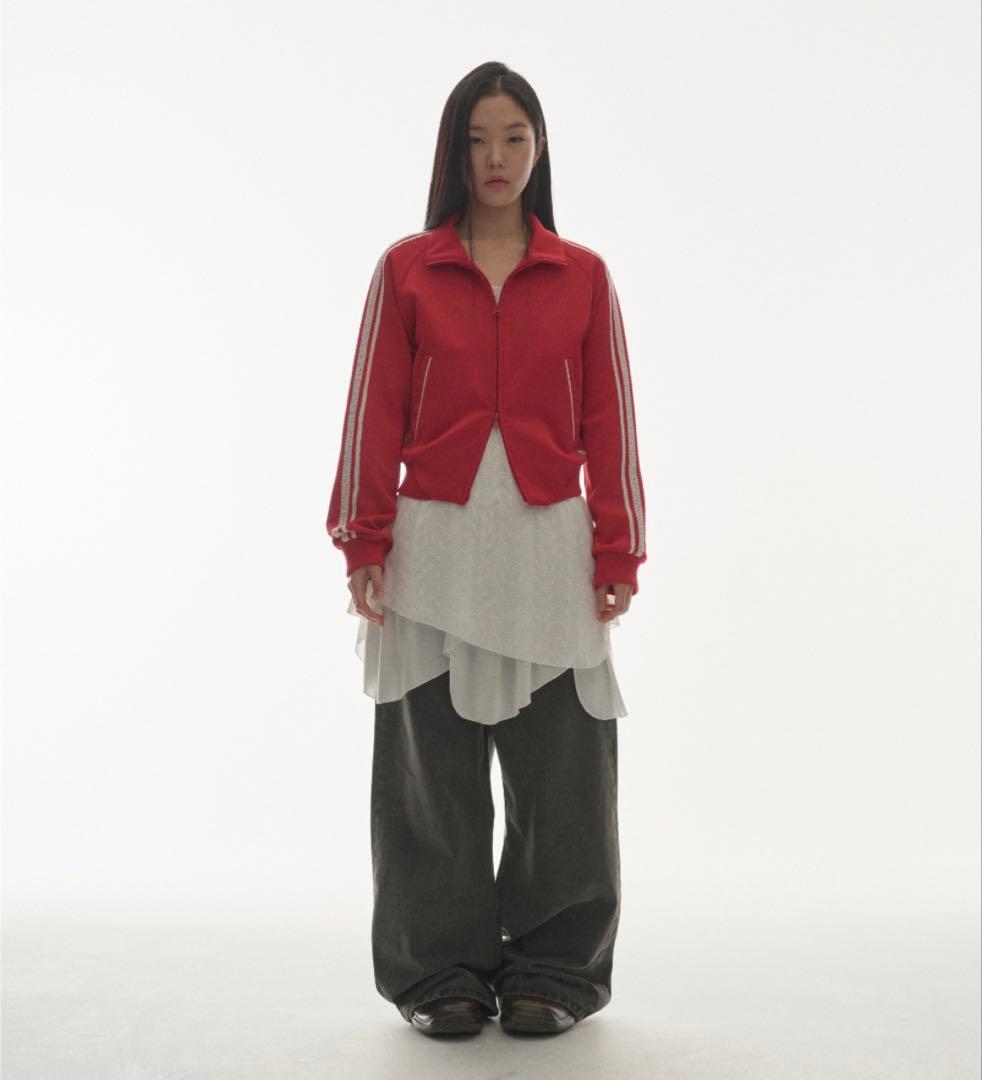 ウォーキング・ランニングウェア coyseio LACE TRACK JACKET brown