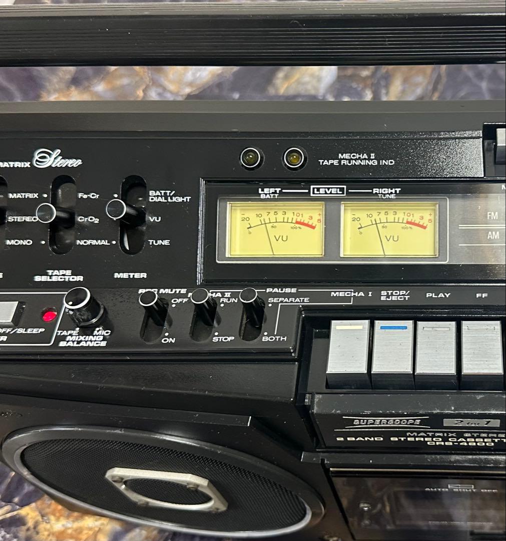 希少品MARANTZマランツSUPERSCOPEラジカセ　CRS-4800整備品