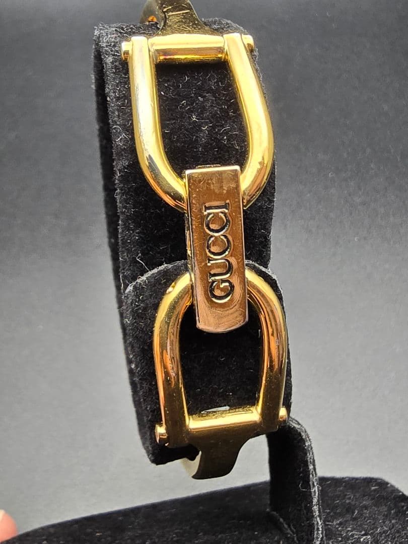 稼働 電池交換済 1500L グッチ GUCCI ゴールド eta280 腕時計