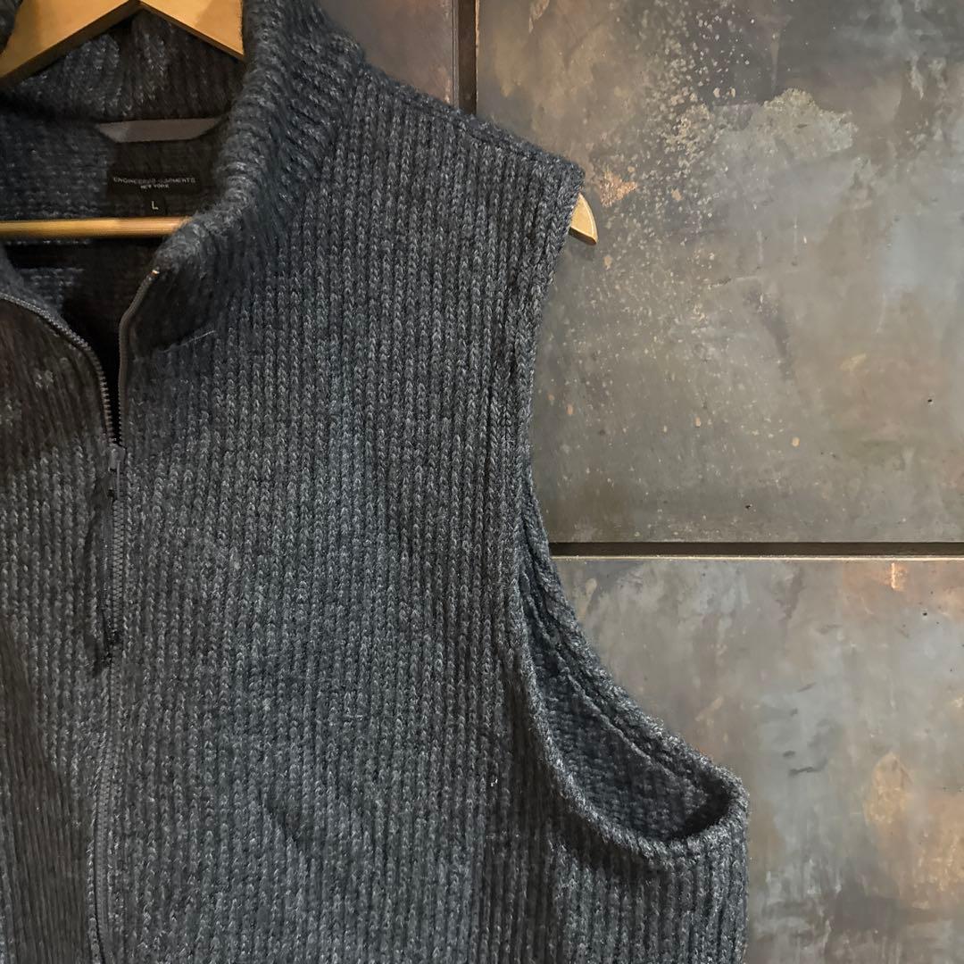 エンジニアドガーメンツ　High Mock Knit Vest Lサイズ