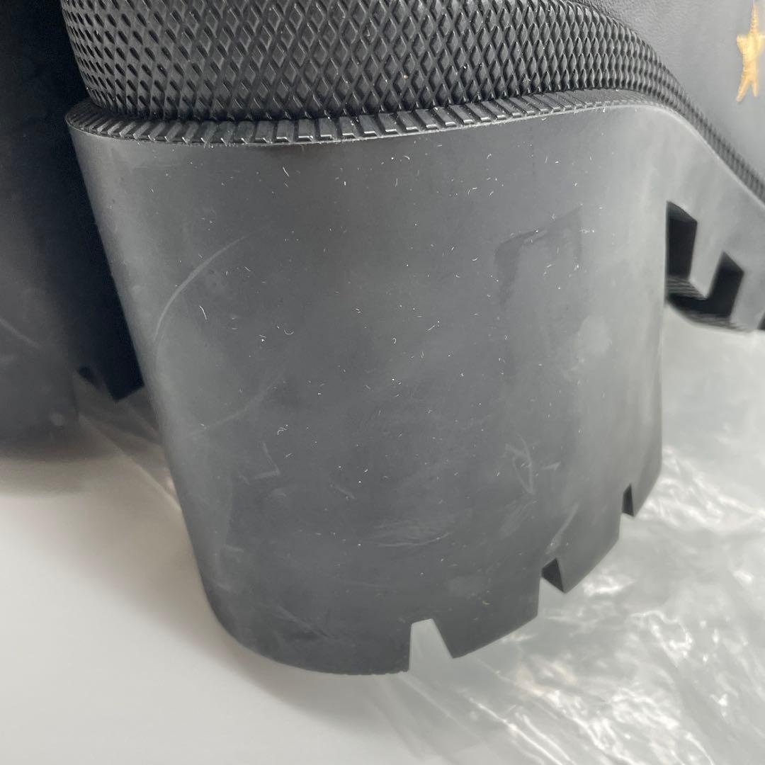 【M52】美品　GUCCI グッチ　コンバットブーツ　ハチ　スター　レザー