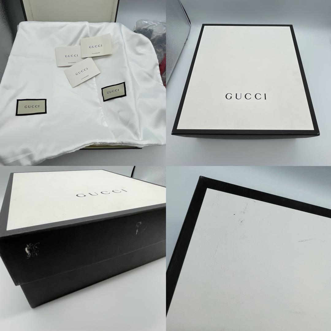 【M52】美品　GUCCI グッチ　コンバットブーツ　ハチ　スター　レザー