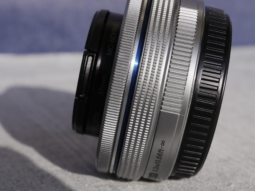 オリンパス M,ZUIKO14-42パワーズーム マルミ保護レンズ付き