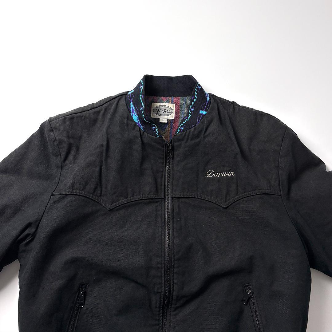 サウスウエストジャケット L ブラック ネイティブ柄 サンタフェジャケット