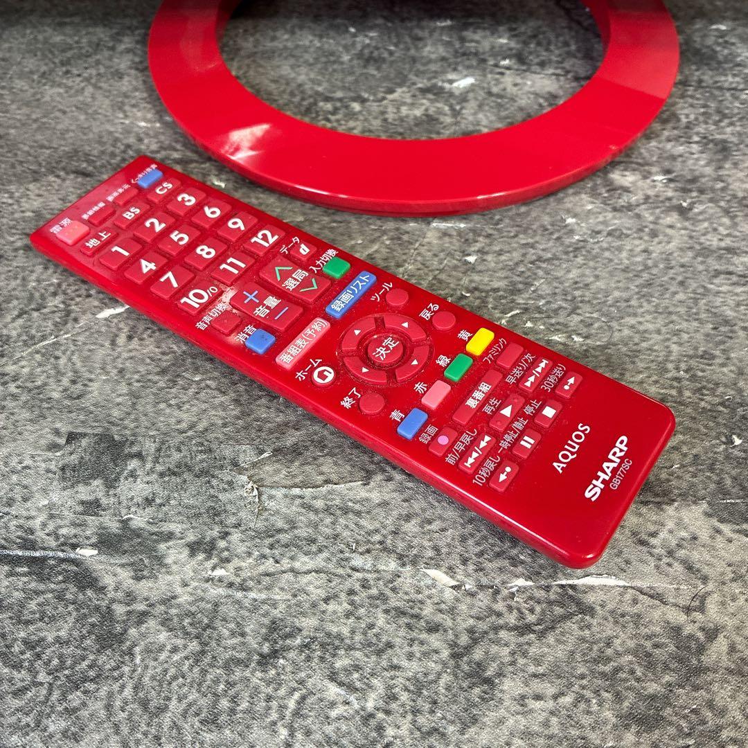 希少　美品　SHARP AQUOS 液晶テレビ レッド　赤　2016年製