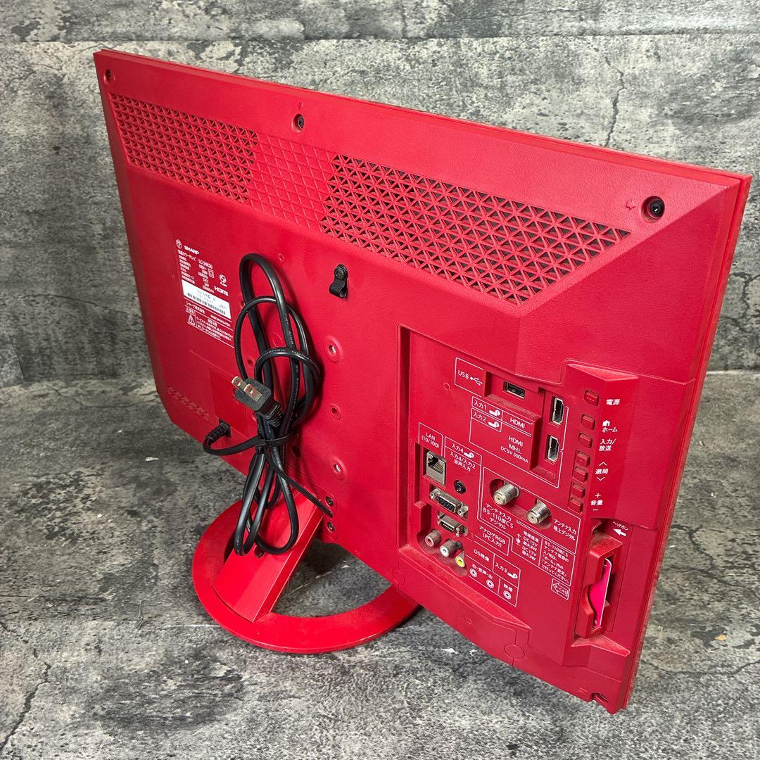 希少　美品　SHARP AQUOS 液晶テレビ レッド　赤　2016年製