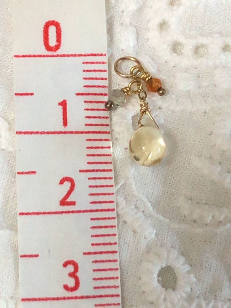 新品☆ ageteK10マルチストーンピアスチャーム