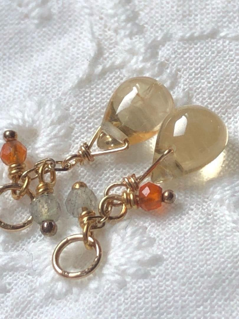 新品☆ ageteK10マルチストーンピアスチャーム