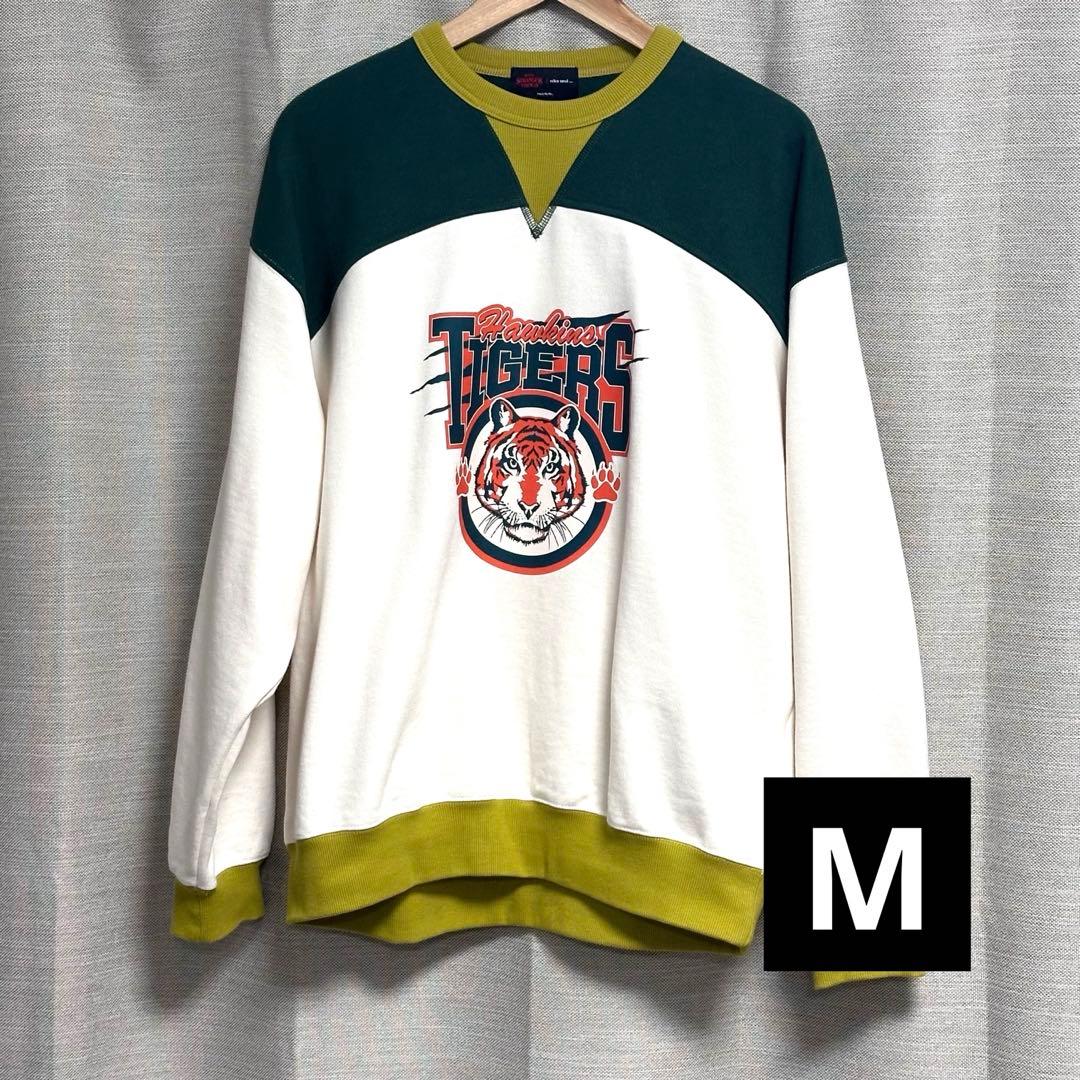 試着のみ　ストレンジャーシングス ニコアンド　スウェット　ホーキンス　タイガース