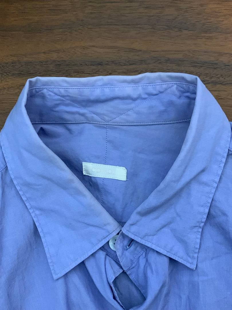 【最終値下げ】comoli ブルー シャツ