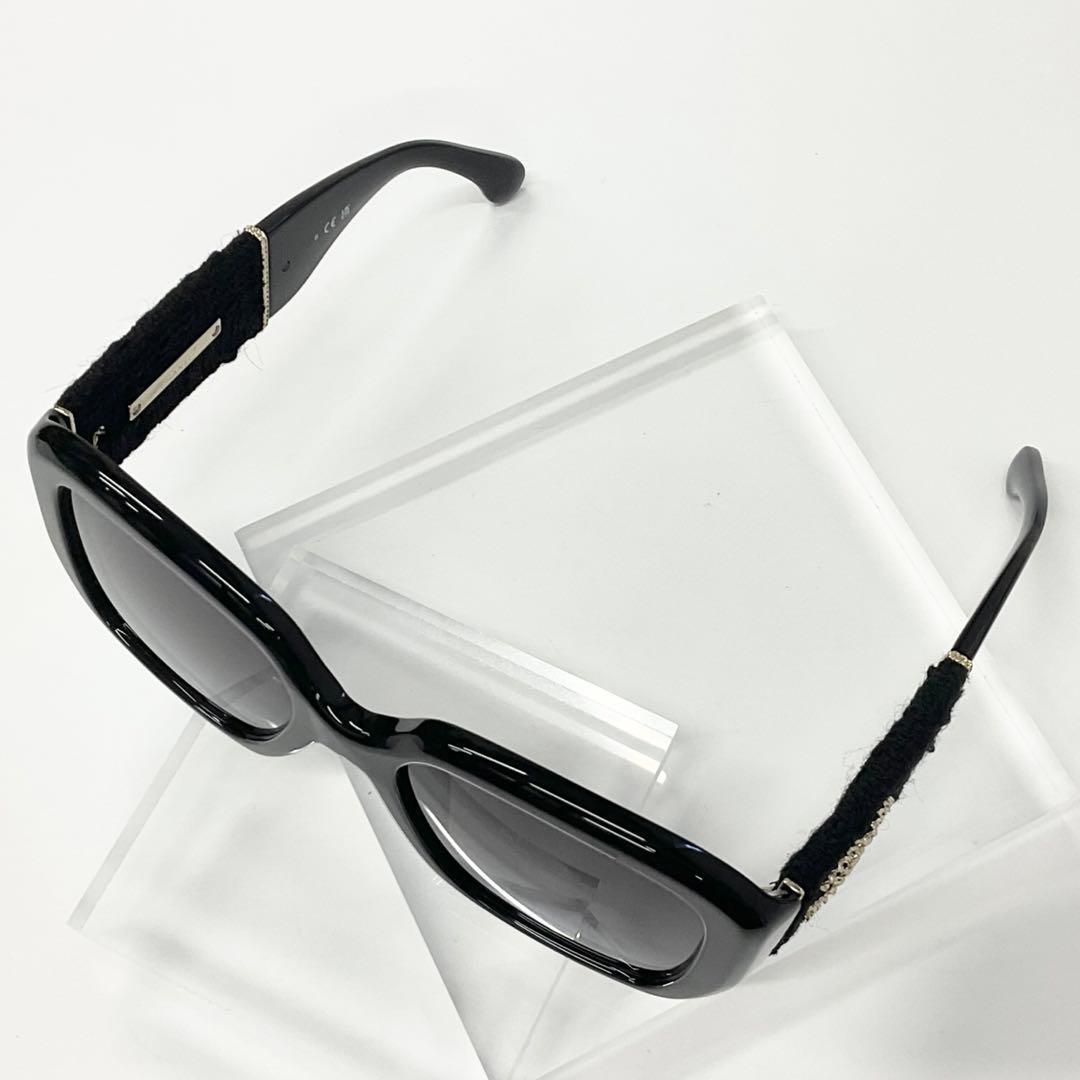 シャネル サングラス ココマーク ツイード ロゴ アイウェア ブラック