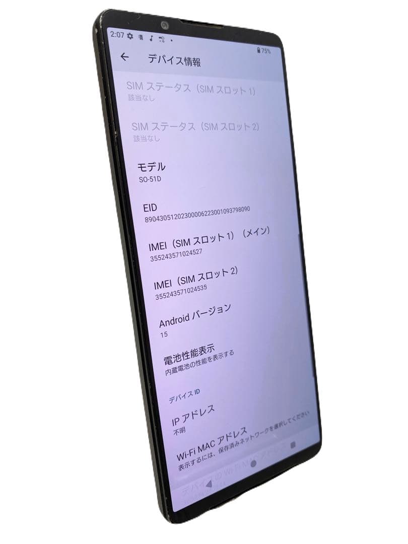 Xperia 1 Ⅴ SO-51D 256GB
