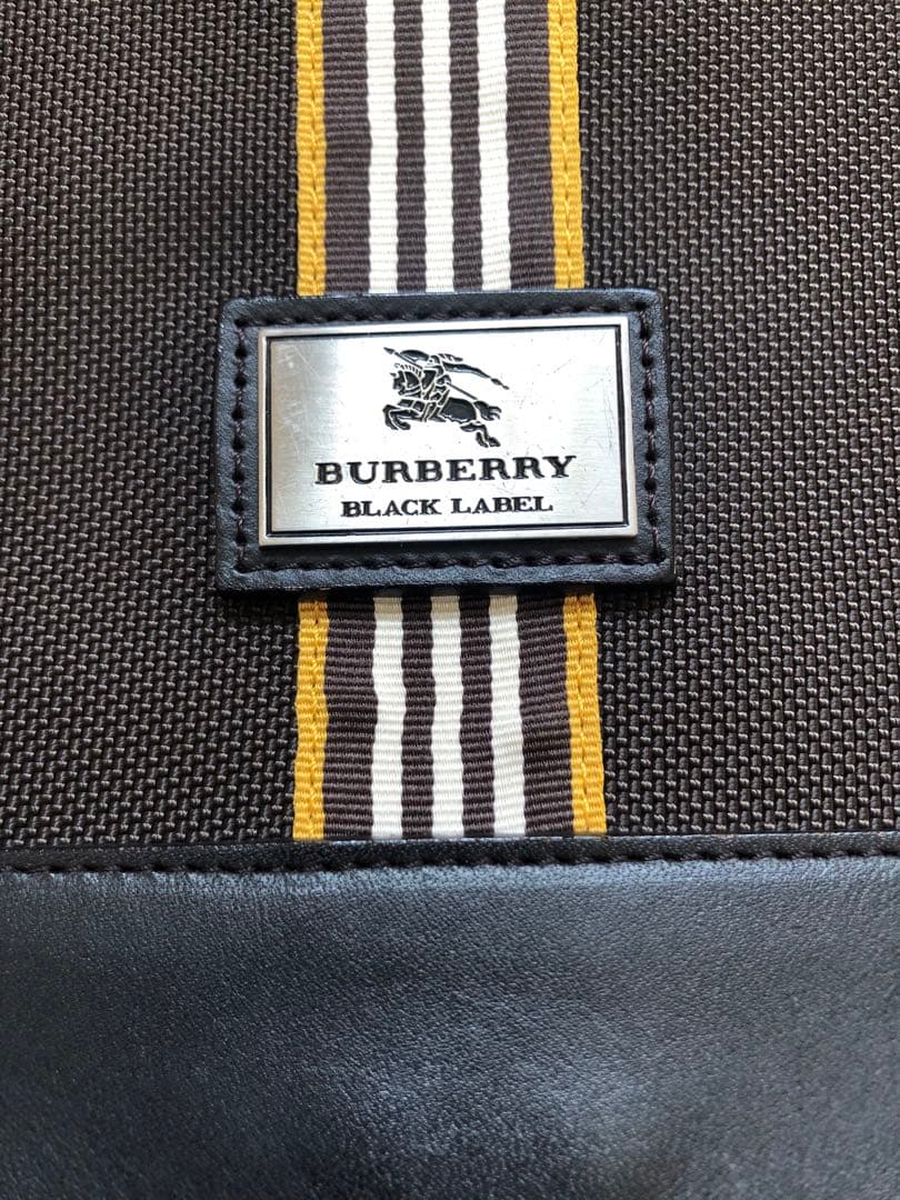 バーバリーブラックレーベル メッセンジャーバッグ ブラウン 斜め掛け