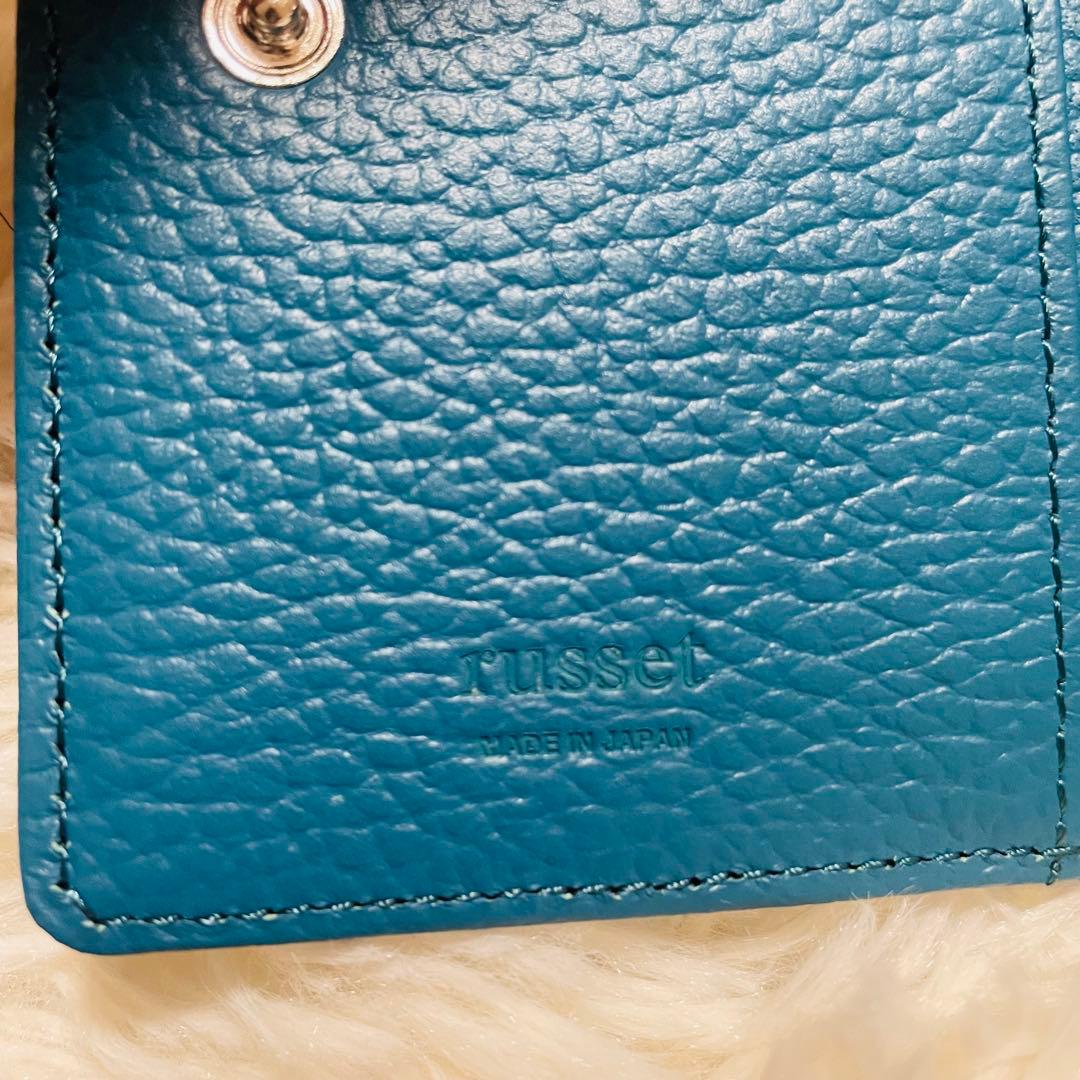 茉*花様 【美品】russet 二つ折り財布 モノグラムプレート