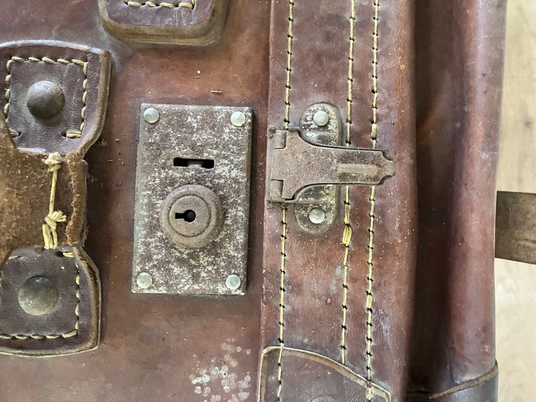 【昭和レトロ アンティーク】革製トランクバッグ ヴィンテージ