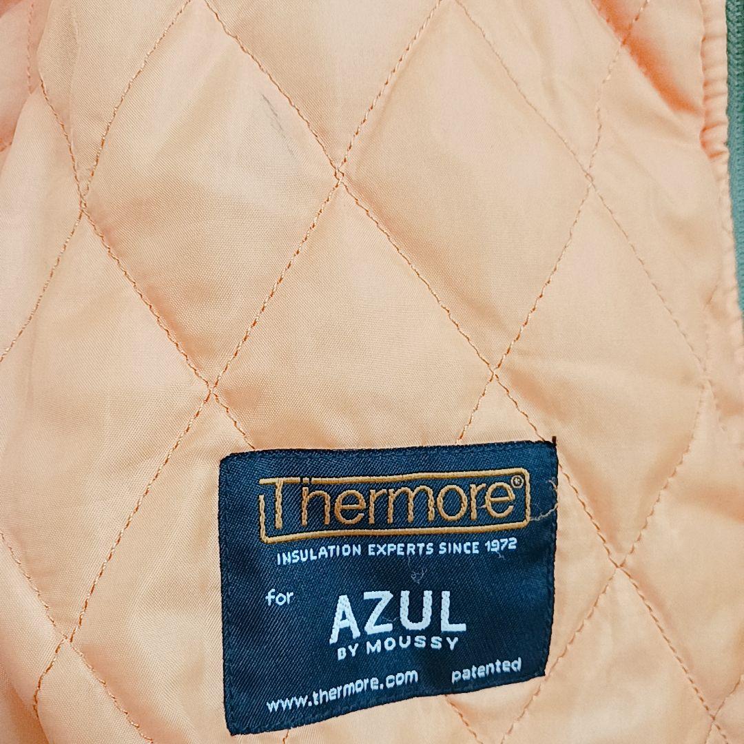 AZUL by moussy N-2B フライトジャケット 短丈 ファー フード