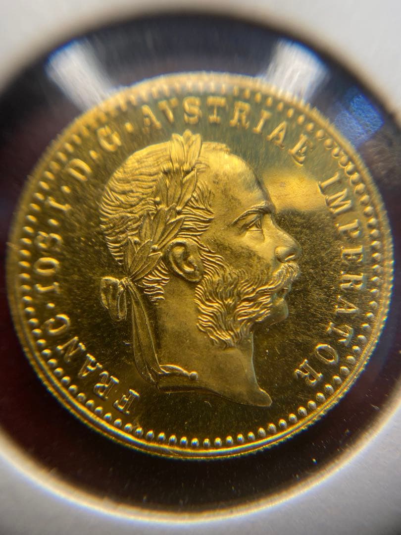 PCGS NCG アンティーク　オーストリア フランツ・ヨーゼフ 金貨