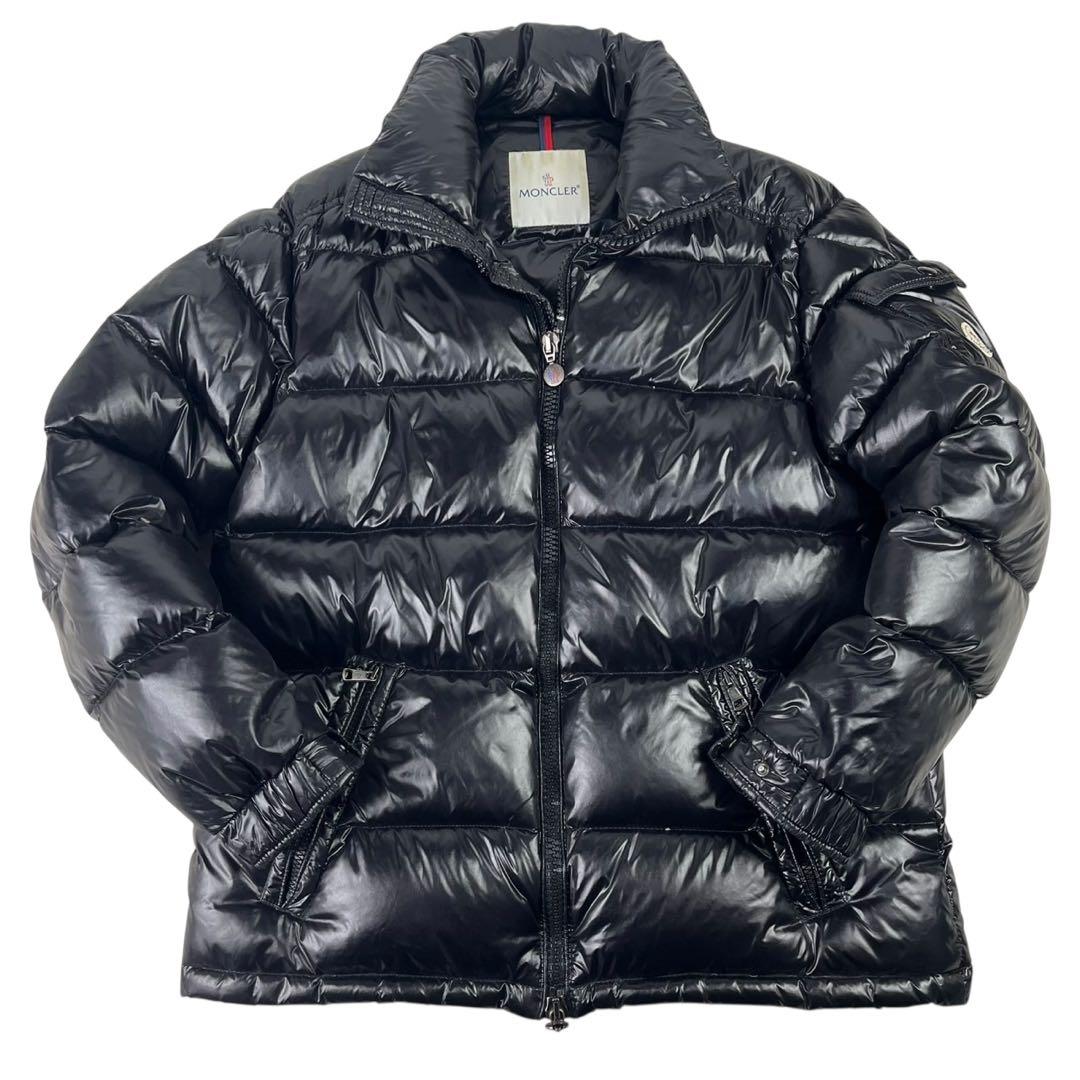 美品 希少 XL相当 モンクレール マヤ ダウンジャケット ブラック 肉厚 極暖