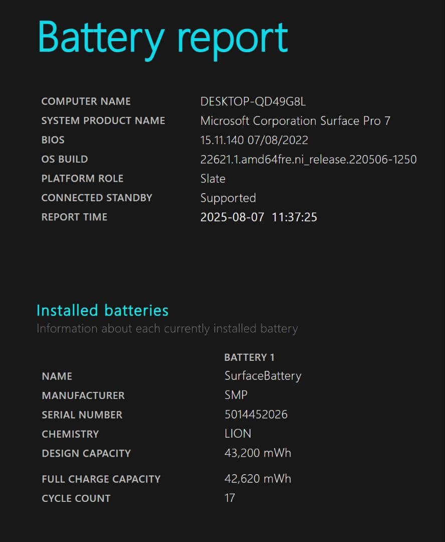 Microsoft Surface Pro 7 タッチパネル