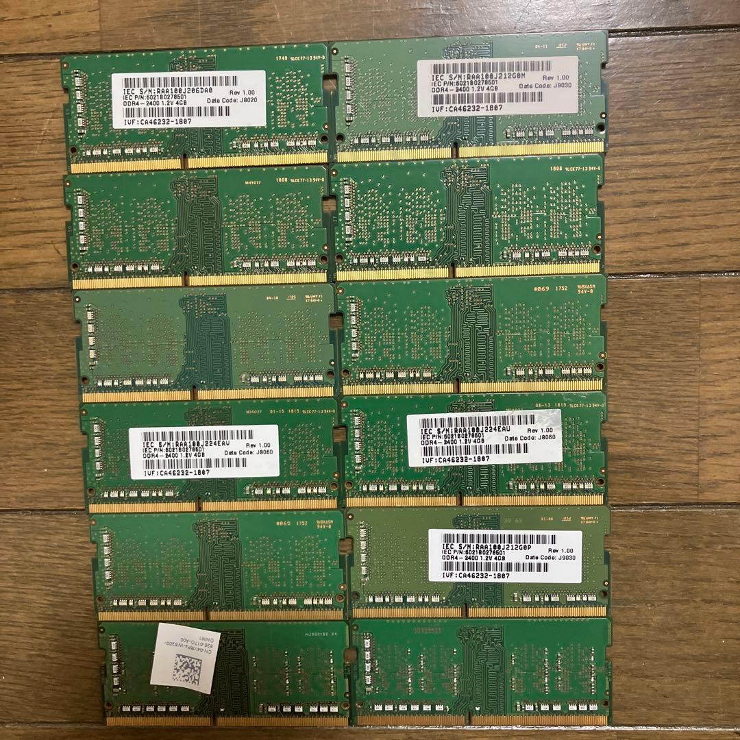 DDR4 4GB メモリ38枚　まとめ売り