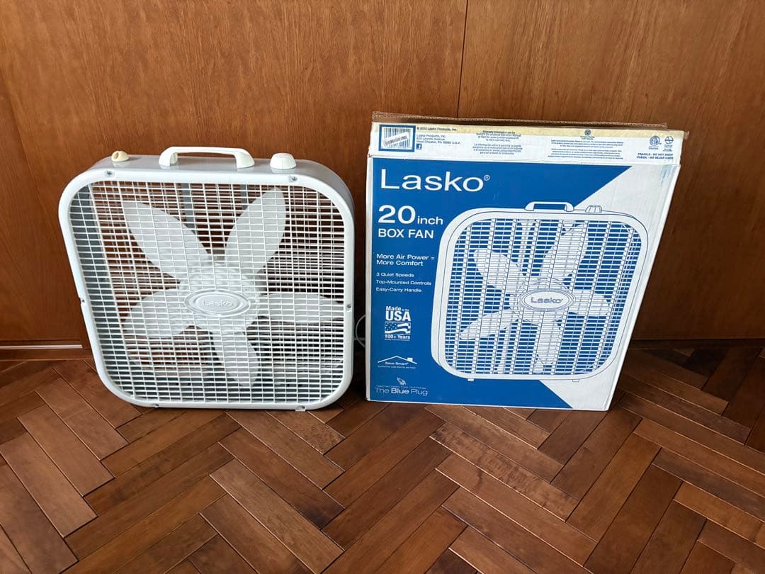 LASKO BOX FAN 3733 - WHITE / ラスコ ボックスファン