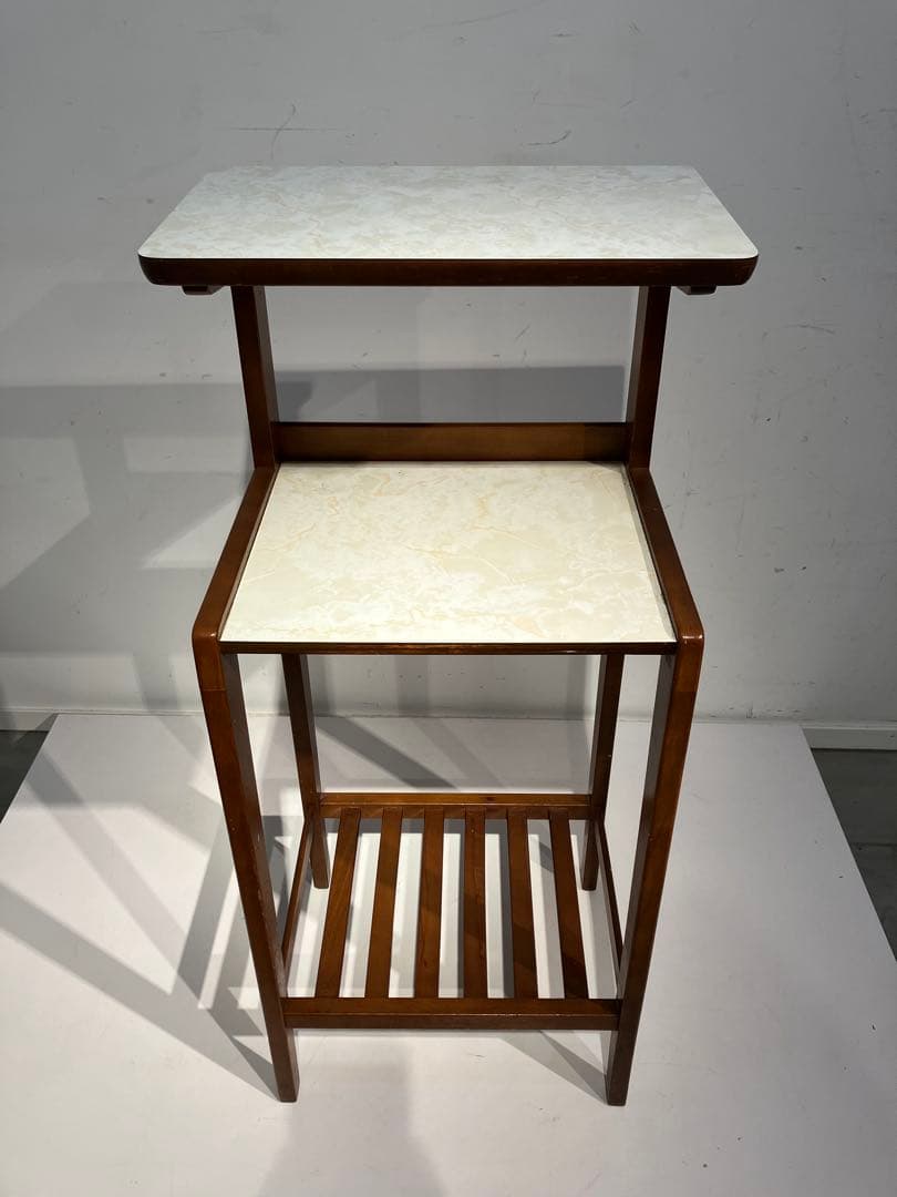 オールド、カリモク、飾り棚、花台、電話台、コンソール、サイドテーブル、レトロ