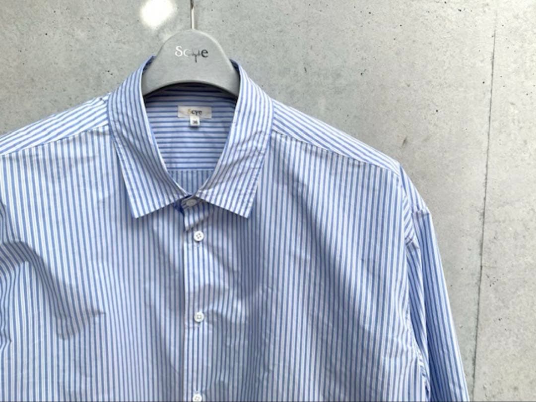 美品 Scye ナイロンタフタ　ビッグシャツ 38