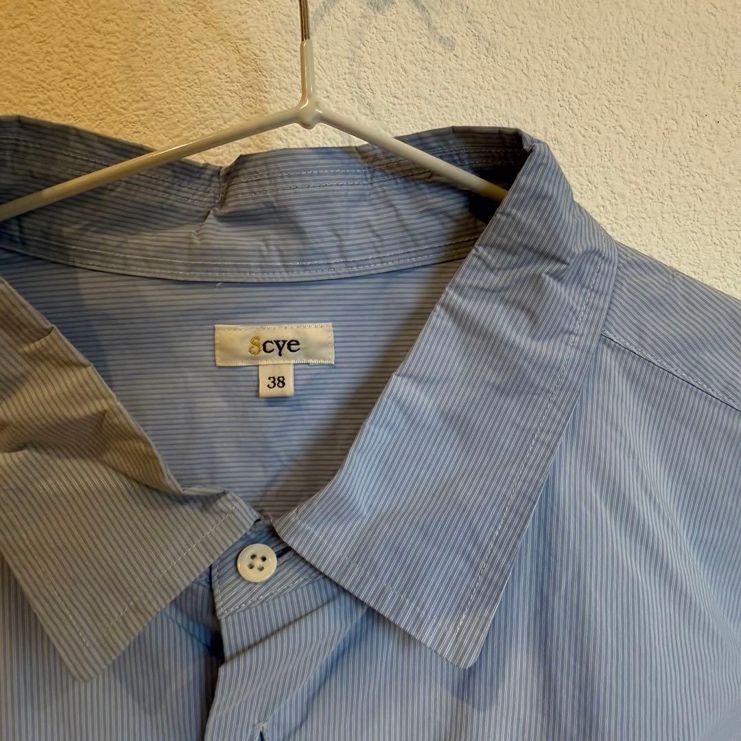 美品 Scye ナイロンタフタ　ビッグシャツ 38