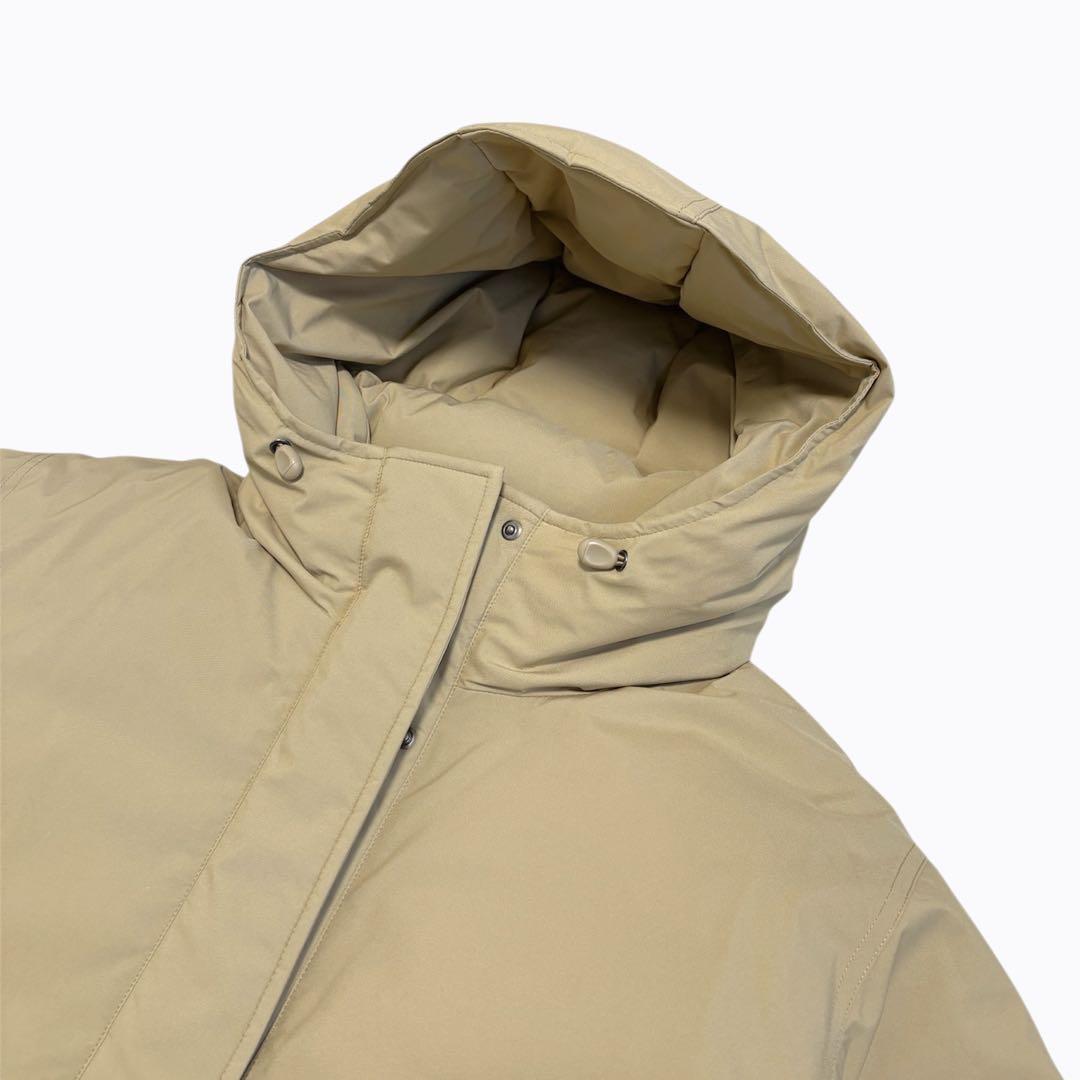 美品　スピックアンドスパン　24AW　撥水フーデッドダウンハーフコート　36