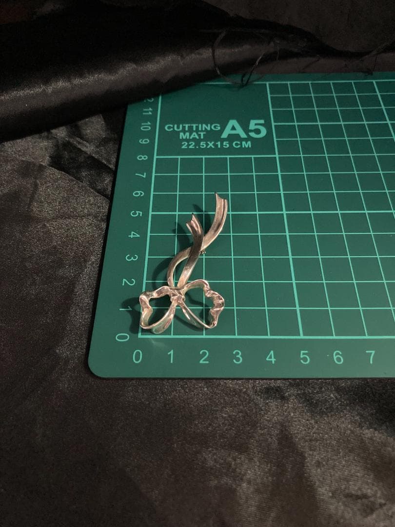 ティファニー リボン ブローチ シルバー 925 1985