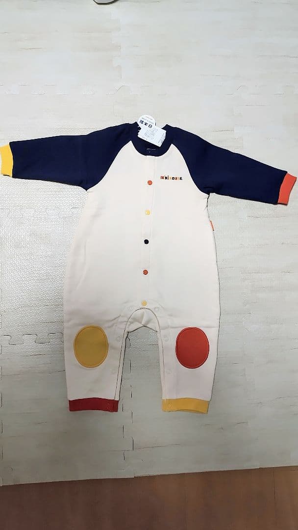 ☆新品☆ミキハウス バックロゴカバーオール サイズ80