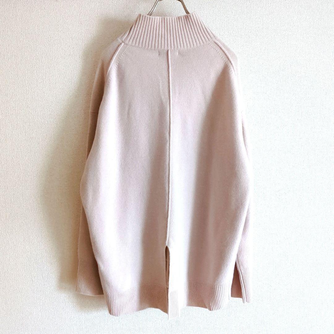 新品タグ付♥ジャスグリッティー◆ウールカシミヤタートルスリットプルオーバー