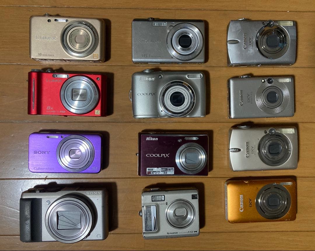デジカメ12台まとめ売り　※動作未確認