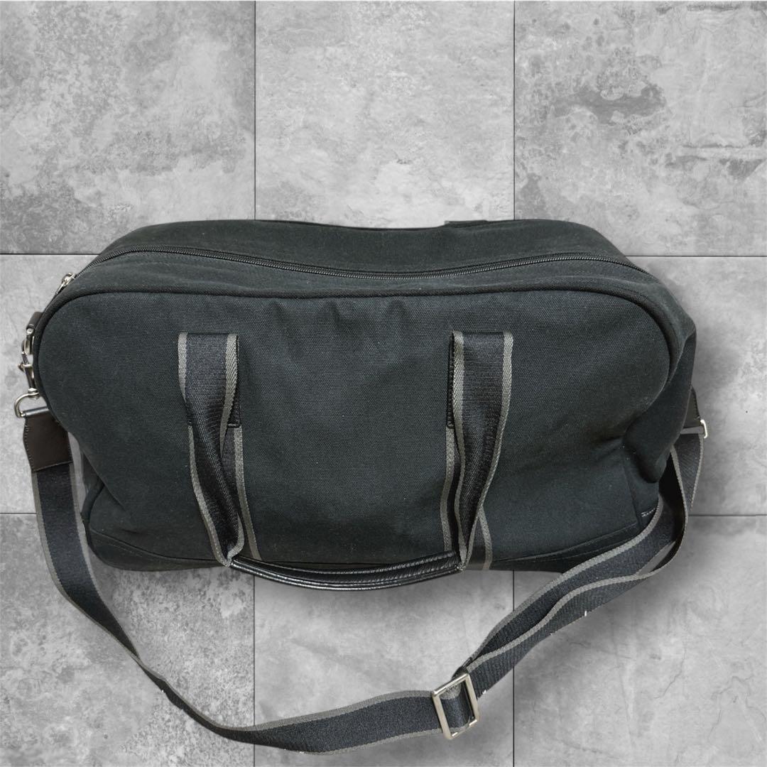 コーチ COACH 2WAY キャンバス×レザー トラベル・ボストンバッグ黒