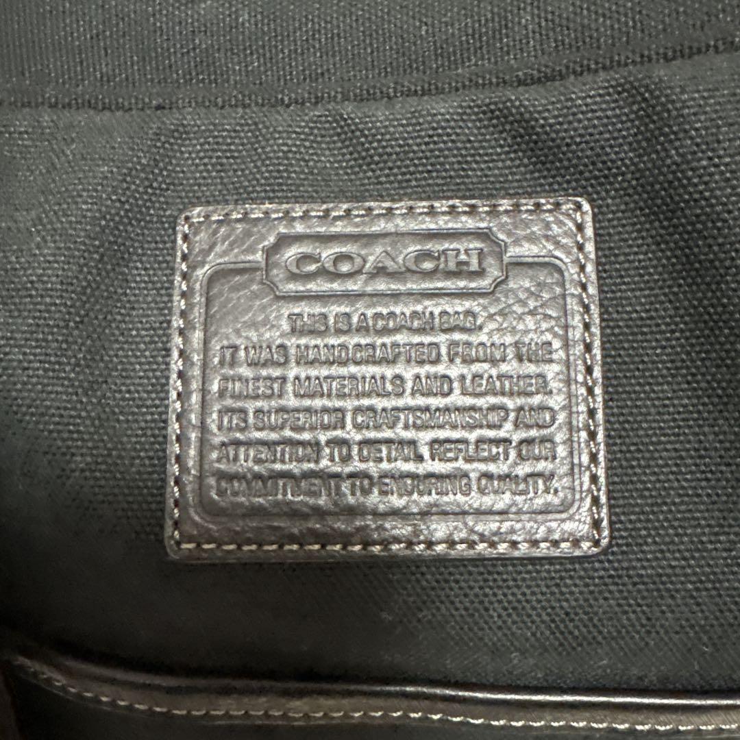 コーチ COACH 2WAY キャンバス×レザー トラベル・ボストンバッグ黒