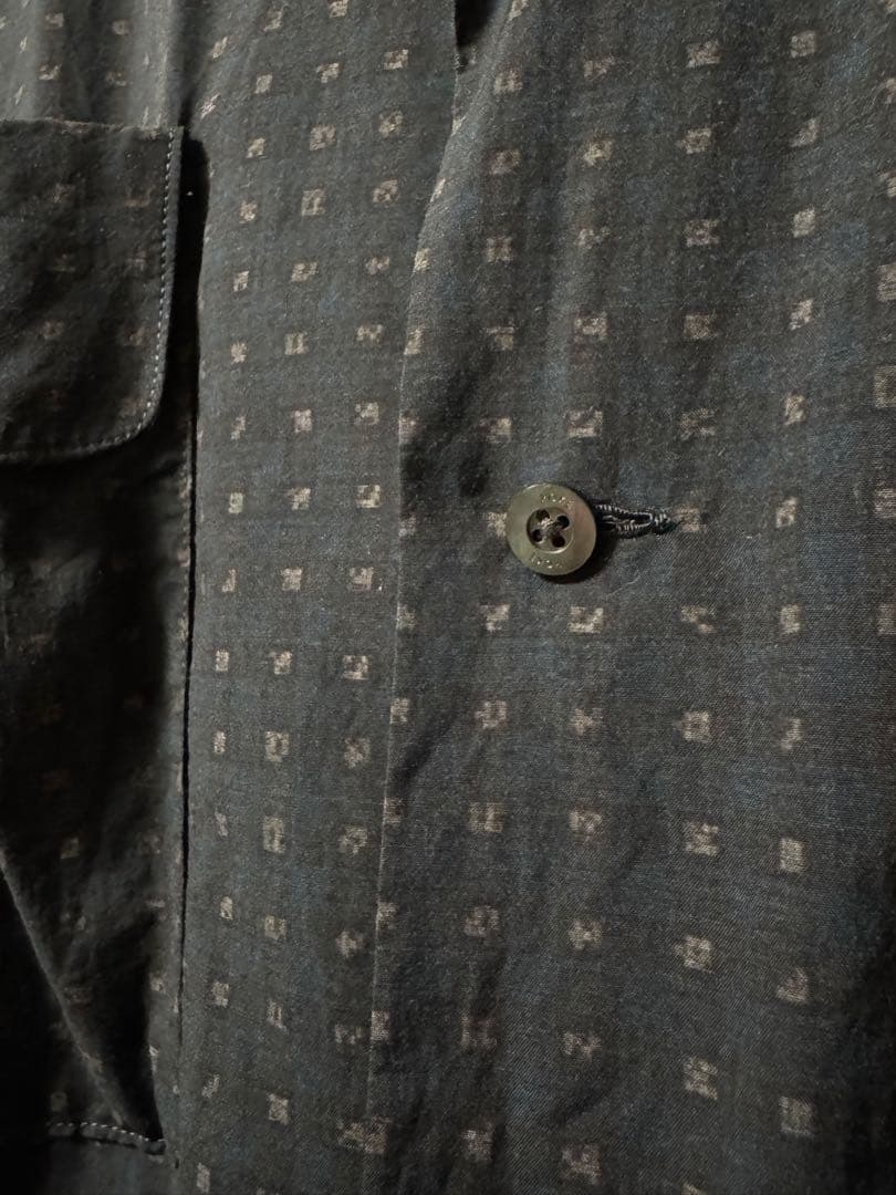 【yoke】ダークブルー 長袖シャツ