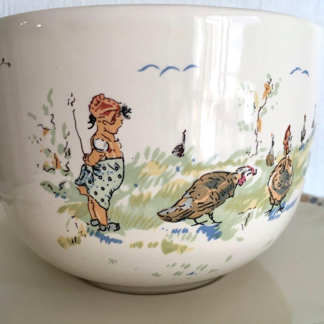 サルグミンヌ　アンファンリシャール　ボウル　ソーサー　フランス