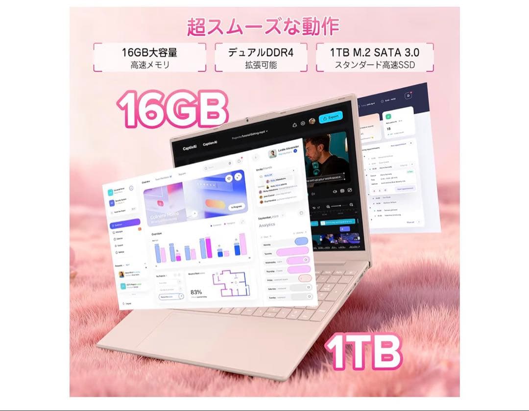 Jasper Lake N5100搭載ノートPC 15.6インチ