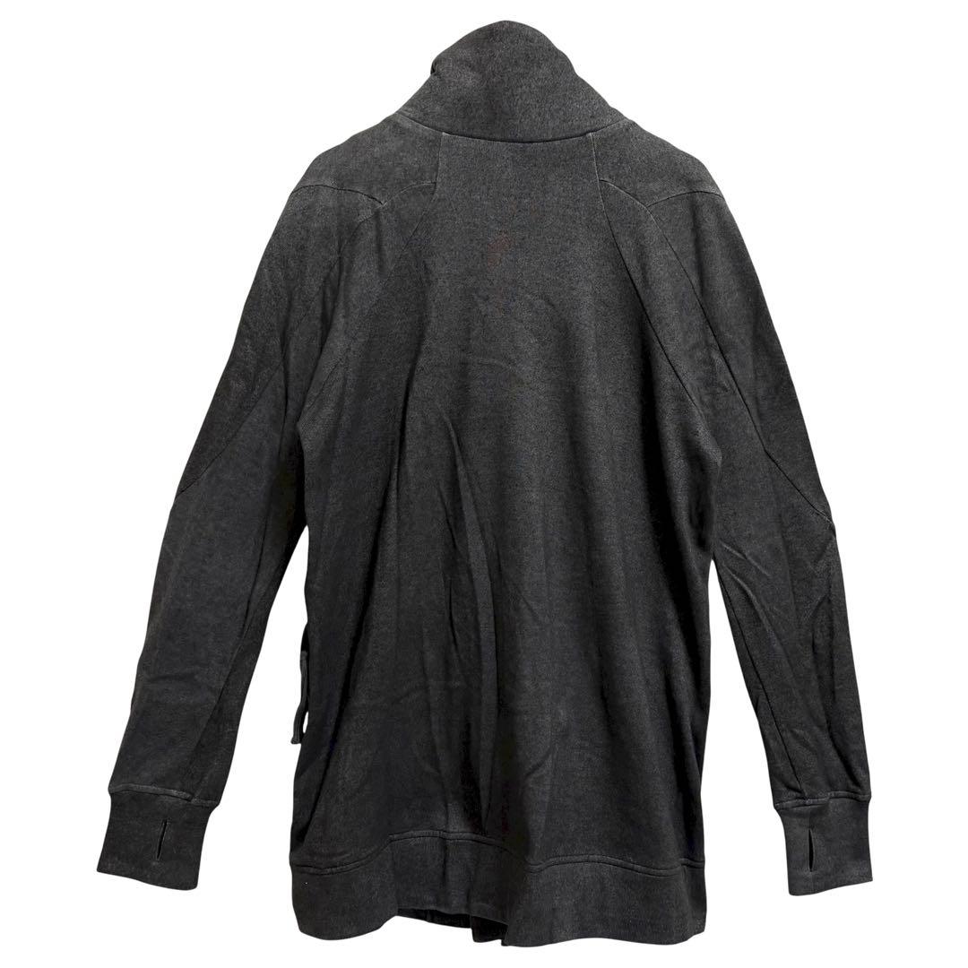 D.HYGEN 無撚糸 裏毛 ジップアップ ハイネック ジャケット ブルゾン 2