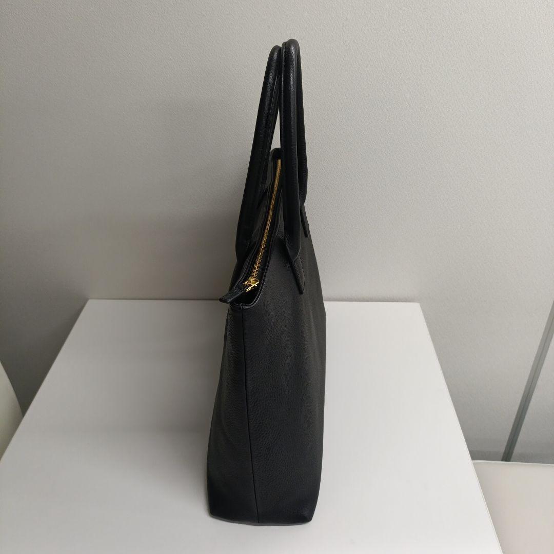 HushTug レザー ビジネストートバッグ 黒