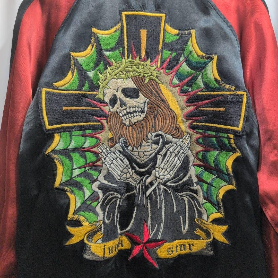 JUNK STAR ジャンクスター レーヨン 刺繍 スカジャン M