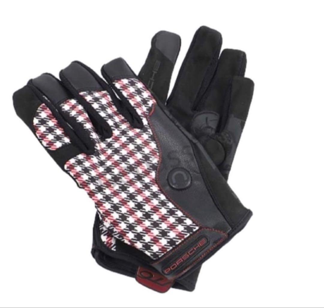 赤黒Mサイズ【希少完売品・新品未開封】 PORSHE ドライビンググローブ