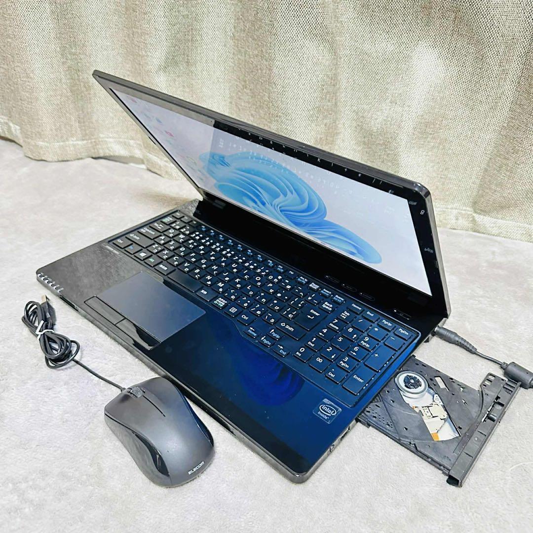 S187 FujitsuノートパソコンSSD高速 WEBカメラWindows11