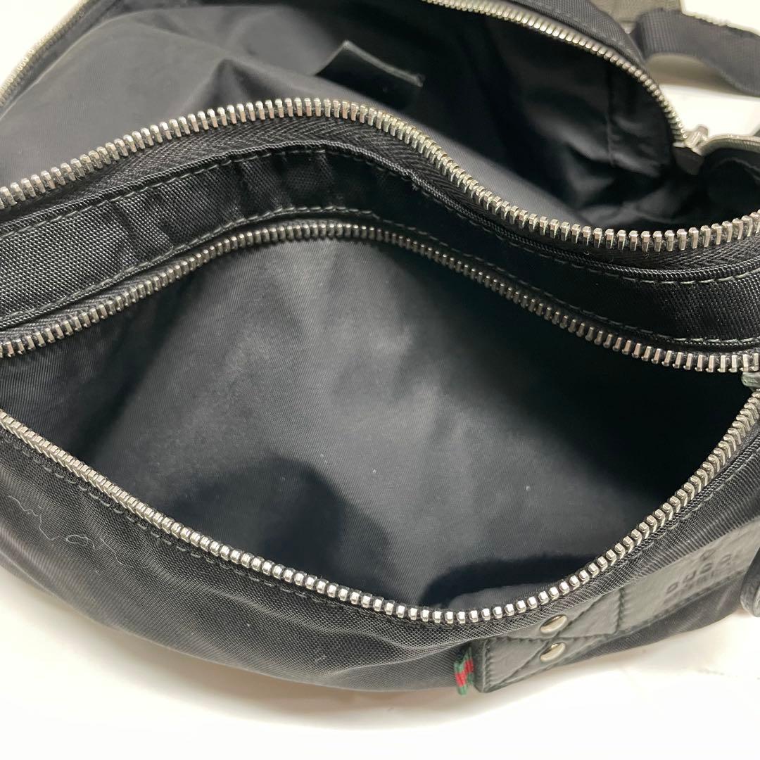 ハ*ム様 GUCCI シェリーライン　ボディバッグ　ブラック