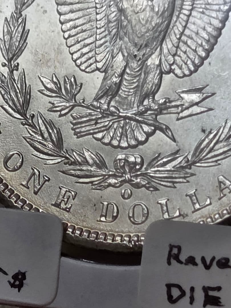 アメリカ合衆国　モルガンダラー銀貨　1900 O　ダイクラッシュ(極印破損)