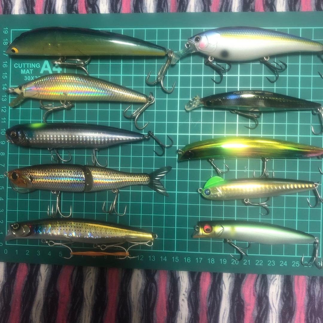 シーバス ルアー いろいろ10個セット　トップからビッグまで　バラ売り不可