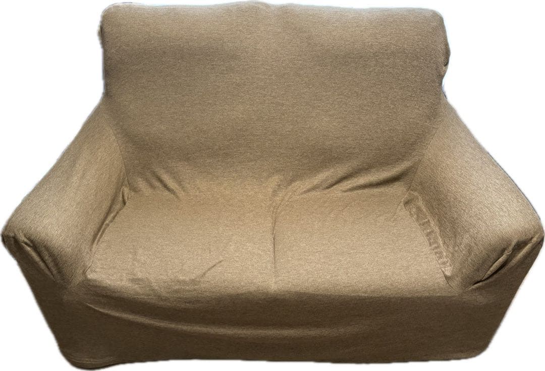 【美品】ニトリ　2人掛け布張りソファ(ナルタ 布KD BR)