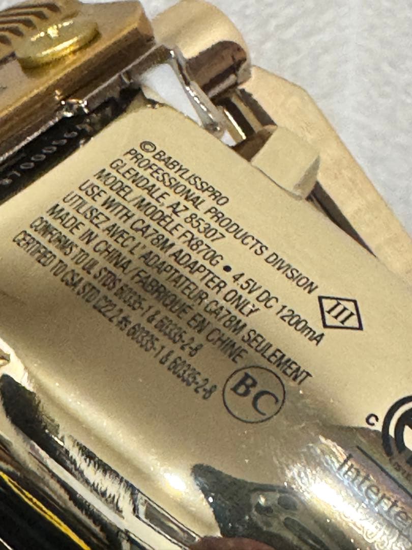 新品 BaByliss Pro FX870G バリカンベビリス　クリッパー