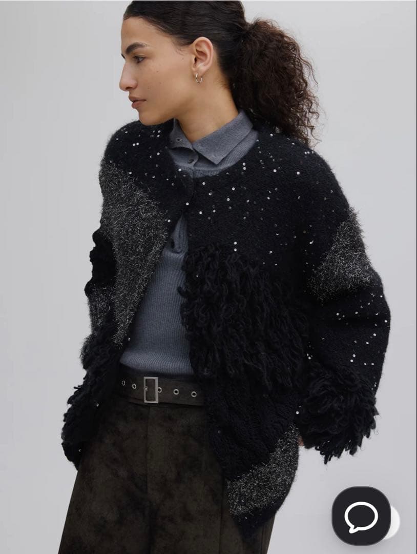 AMERI アメリ　パッチワークカーディガン